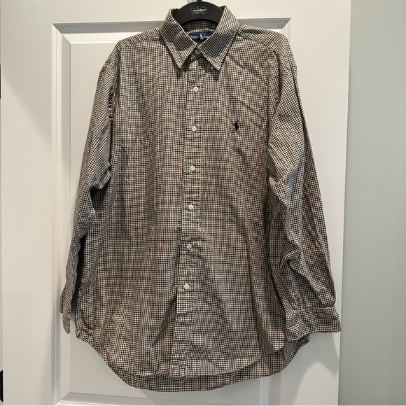 Ralph Lauren Other - Ralph Lauren Brown Checkered Button Down Shirt